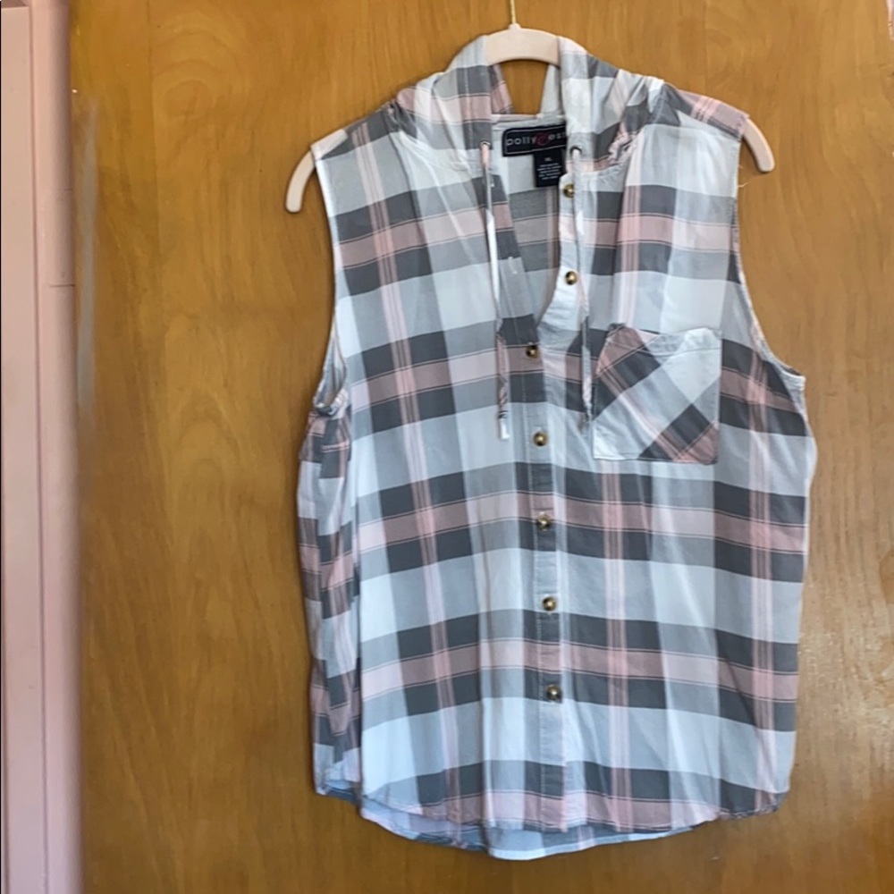 Button up top with a hood